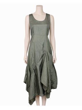 Papa Parachute Drawstring Ruched Maxi Dress